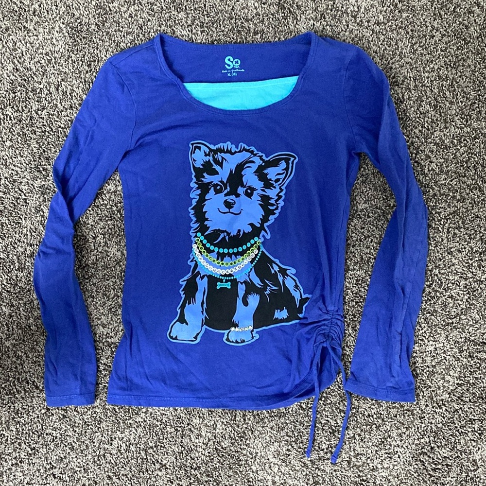 Girls top SO yorkie long sleeve